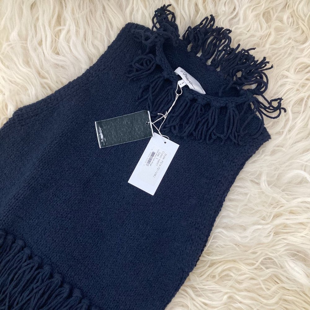 3.1 PHILLIP LIM Mock Neck Fringe Sweater Mini Dress - Picture 5 of 9
